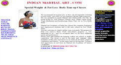Desktop Screenshot of indianmartialart.com